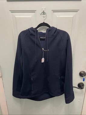 Swiss Tech Dark Navy Full-Zip Hooded Jacket